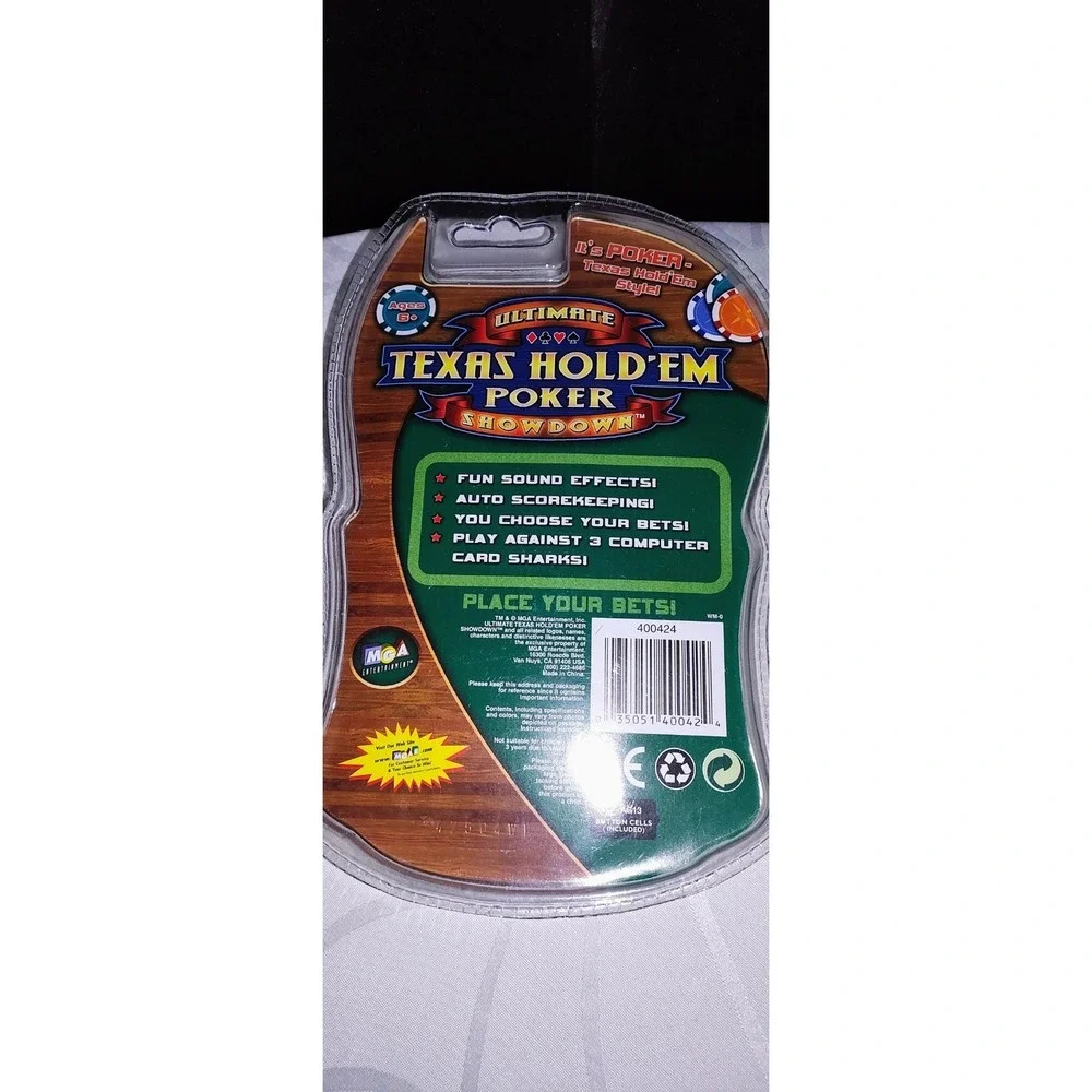 Ultimate Texas Hold'em Poker Showdown Handheld Game By MGA Entertainment (NEW)